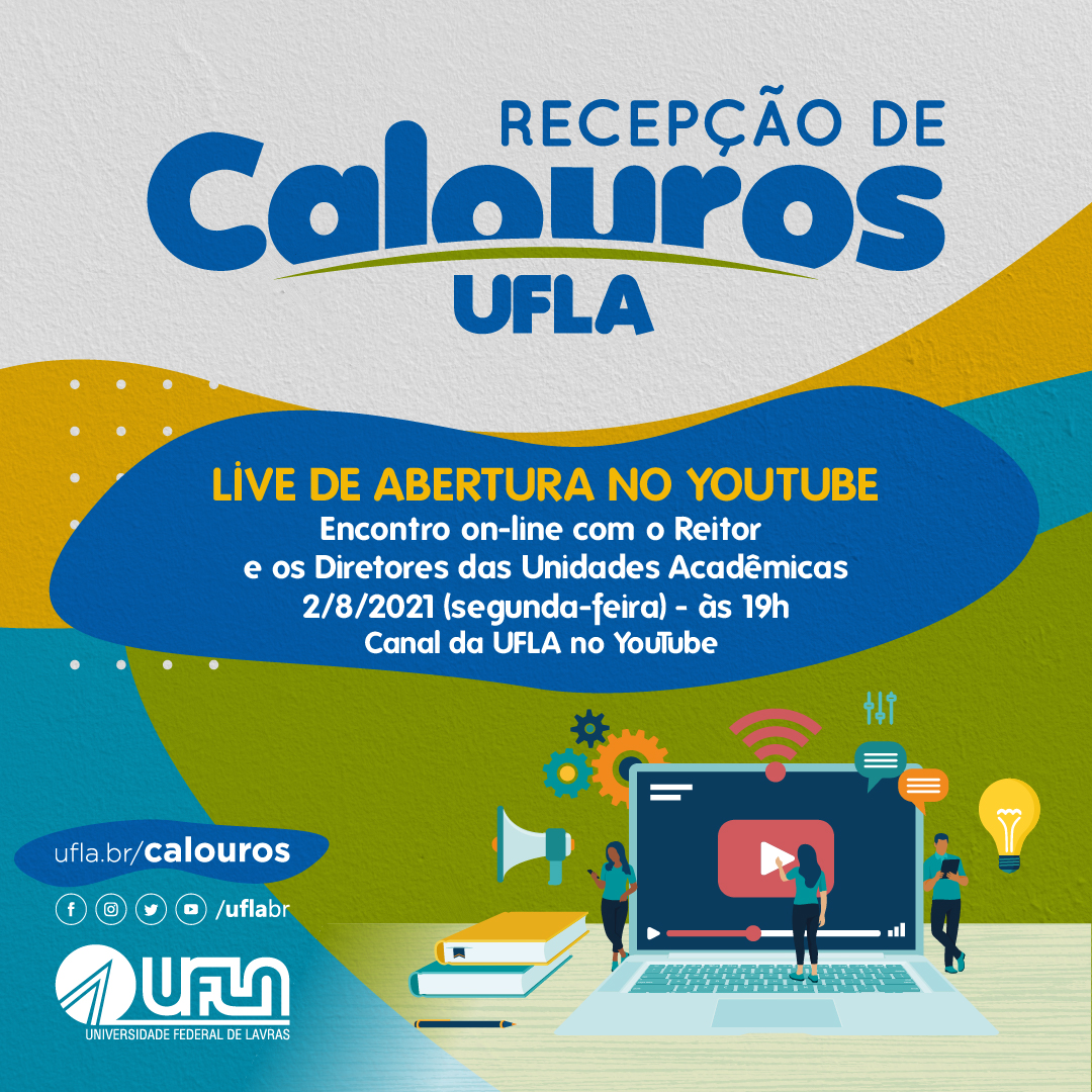 Recepção de Calouros 2021 1 Live Abertura site