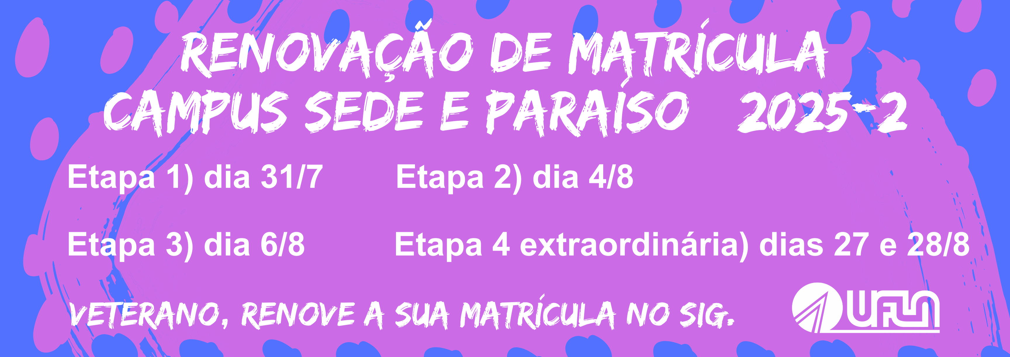 RenovaoMatrcula UFLA 20252